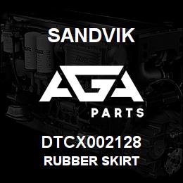 DTCX002128 Sandvik RUBBER SKIRT | AGA Parts