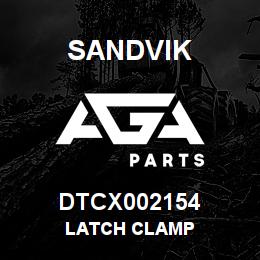 DTCX002154 Sandvik LATCH CLAMP | AGA Parts