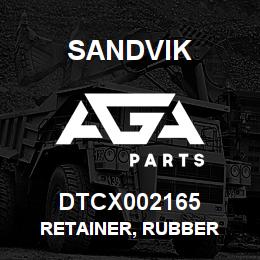 DTCX002165 Sandvik RETAINER, RUBBER | AGA Parts