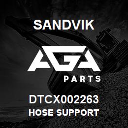 DTCX002263 Sandvik HOSE SUPPORT | AGA Parts