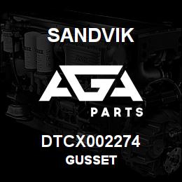 DTCX002274 Sandvik GUSSET | AGA Parts