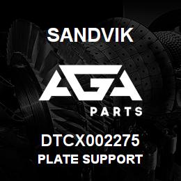 DTCX002275 Sandvik PLATE SUPPORT | AGA Parts