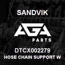 DTCX002279 Sandvik HOSE CHAIN SUPPORT WELDMENT | AGA Parts