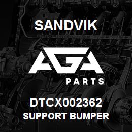 DTCX002362 Sandvik SUPPORT BUMPER | AGA Parts