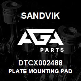 DTCX002488 Sandvik PLATE MOUNTING PAD | AGA Parts