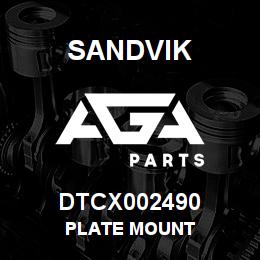 DTCX002490 Sandvik PLATE MOUNT | AGA Parts