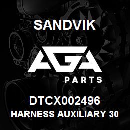 DTCX002496 Sandvik HARNESS AUXILIARY 30 FT 2 PIN | AGA Parts