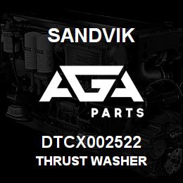 DTCX002522 Sandvik THRUST WASHER | AGA Parts