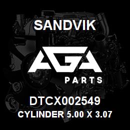 DTCX002549 Sandvik CYLINDER 5.00 X 3.07 ST. | AGA Parts