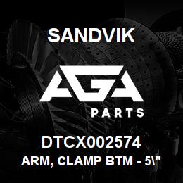 DTCX002574 Sandvik ARM, CLAMP BTM - 5" DIA PIPE | AGA Parts