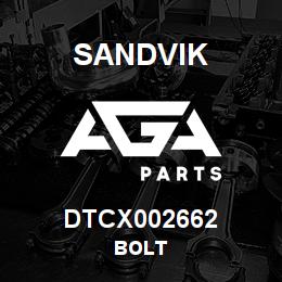 DTCX002662 Sandvik BOLT | AGA Parts