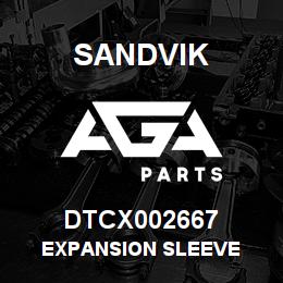 DTCX002667 Sandvik EXPANSION SLEEVE | AGA Parts