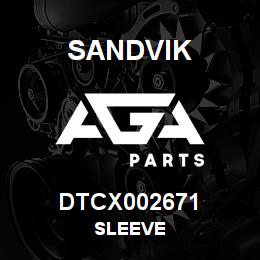 DTCX002671 Sandvik SLEEVE | AGA Parts
