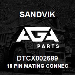 DTCX002689 Sandvik 18 PIN MATING CONNECTOR WHITE | AGA Parts