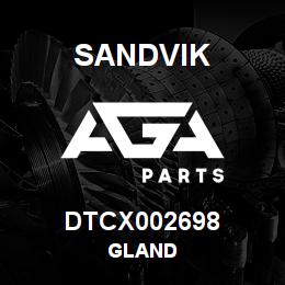 DTCX002698 Sandvik GLAND | AGA Parts