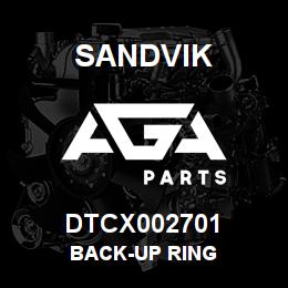 DTCX002701 Sandvik BACK-UP RING | AGA Parts