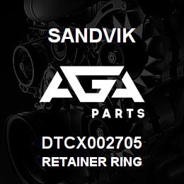 DTCX002705 Sandvik RETAINER RING | AGA Parts