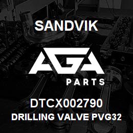 DTCX002790 Sandvik DRILLING VALVE PVG32 | AGA Parts