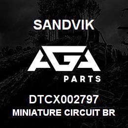 DTCX002797 Sandvik MINIATURE CIRCUIT BREAKER 15A | AGA Parts