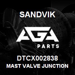 DTCX002838 Sandvik MAST VALVE JUNCTION BOX | AGA Parts