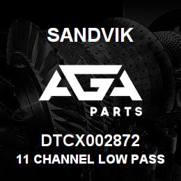 DTCX002872 Sandvik 11 CHANNEL LOW PASS FILTER | AGA Parts
