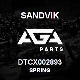 DTCX002893 Sandvik SPRING | AGA Parts