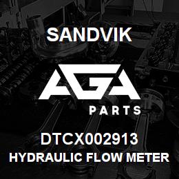 DTCX002913 Sandvik HYDRAULIC FLOW METER 60GPM | AGA Parts