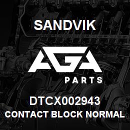 DTCX002943 Sandvik CONTACT BLOCK NORMALLY CLOSED | AGA Parts