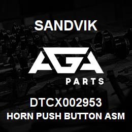 DTCX002953 Sandvik HORN PUSH BUTTON ASM TO BE KIT | AGA Parts