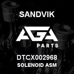 DTCX002968 Sandvik SOLENOID ASM | AGA Parts