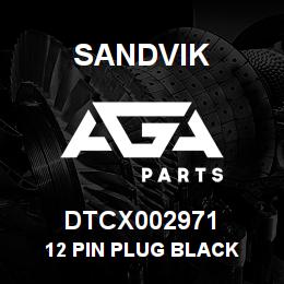 DTCX002971 Sandvik 12 PIN PLUG BLACK | AGA Parts