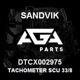 DTCX002975 Sandvik TACHOMETER SCU 33/8 | AGA Parts