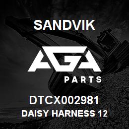 DTCX002981 Sandvik DAISY HARNESS 12 | AGA Parts