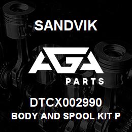DTCX002990 Sandvik BODY AND SPOOL KIT PVG32 | AGA Parts