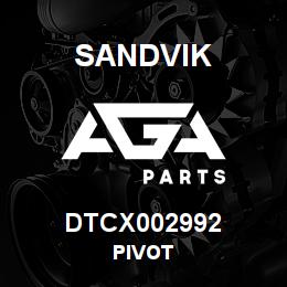 DTCX002992 Sandvik PIVOT | AGA Parts