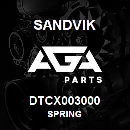 DTCX003000 Sandvik SPRING | AGA Parts