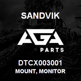 DTCX003001 Sandvik MOUNT, MONITOR | AGA Parts
