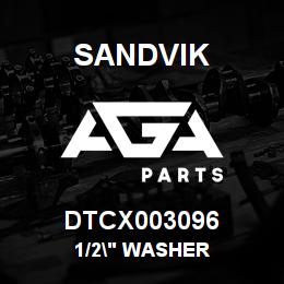DTCX003096 Sandvik 1/2" WASHER | AGA Parts