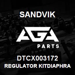 DTCX003172 Sandvik REGULATOR KITDIAPHRAM AND O-RING | AGA Parts