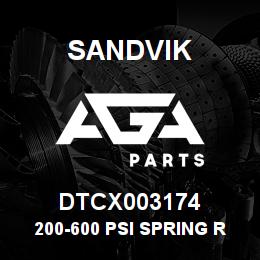 DTCX003174 Sandvik 200-600 PSI SPRING REGULATOR | AGA Parts