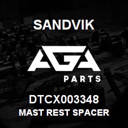 DTCX003348 Sandvik MAST REST SPACER | AGA Parts