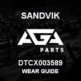DTCX003589 Sandvik WEAR GUIDE | AGA Parts