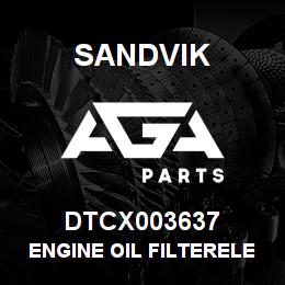 DTCX003637 Sandvik ENGINE OIL FILTERELEMENT RB | AGA Parts