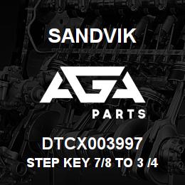 DTCX003997 Sandvik STEP KEY 7/8 TO 3 /4 4.5 LG. | AGA Parts