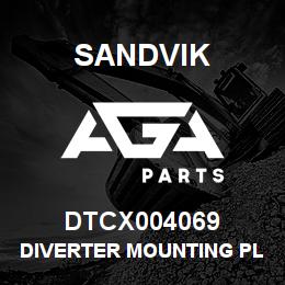 DTCX004069 Sandvik DIVERTER MOUNTING PLATE | AGA Parts