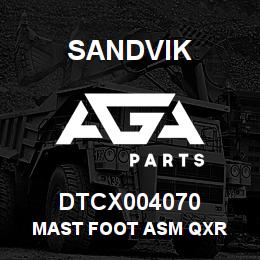 DTCX004070 Sandvik MAST FOOT ASM QXR | AGA Parts