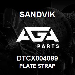 DTCX004089 Sandvik PLATE STRAP | AGA Parts