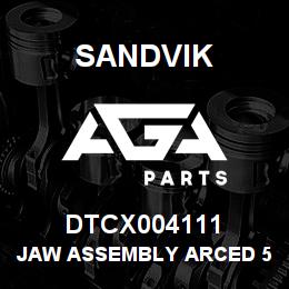 DTCX004111 Sandvik JAW ASSEMBLY ARCED 5" | AGA Parts