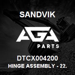 DTCX004200 Sandvik HINGE ASSEMBLY - 22.5 ARMS | AGA Parts