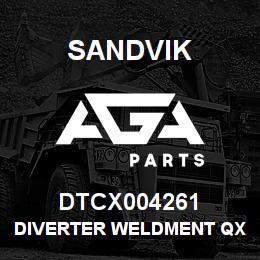 DTCX004261 Sandvik DIVERTER WELDMENT QXR | AGA Parts